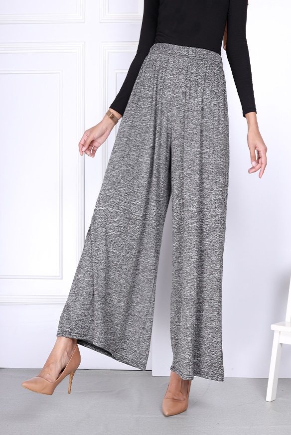 QA-801 WIDE LEG PANTS GREY