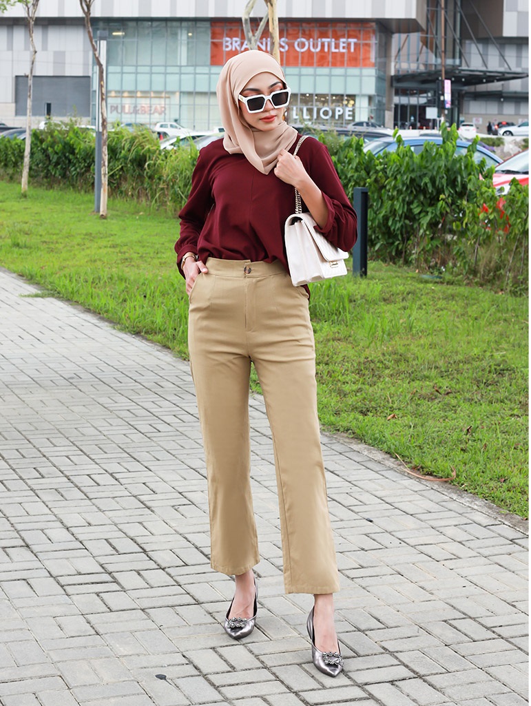 QA-802 ELASTIC PANTS CREAM