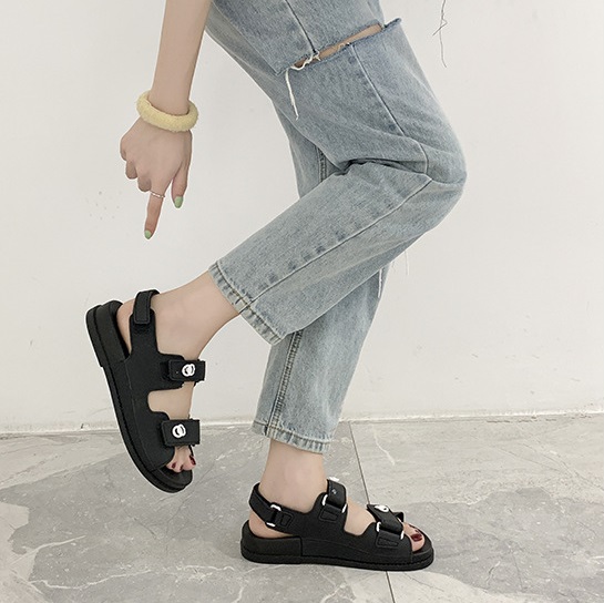 QA-803 CASUAL SANDALS  BLACK