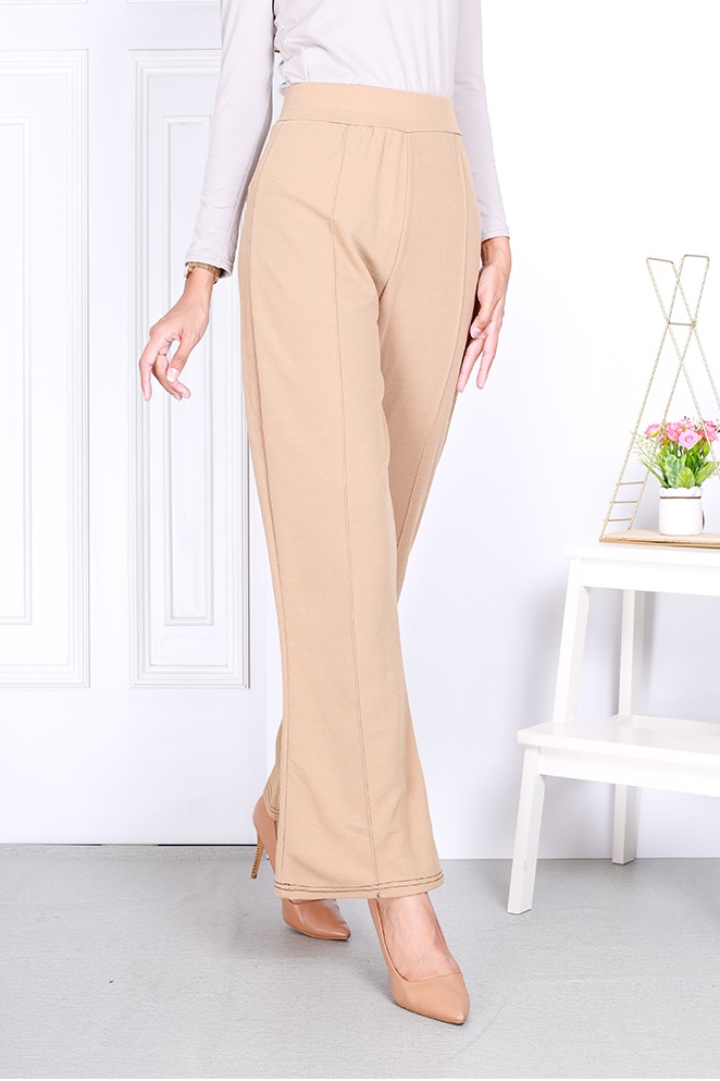 QA-818 BOOTCUT PANTS CREAM