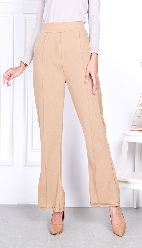 QA-818 BOOTCUT PANTS CREAM