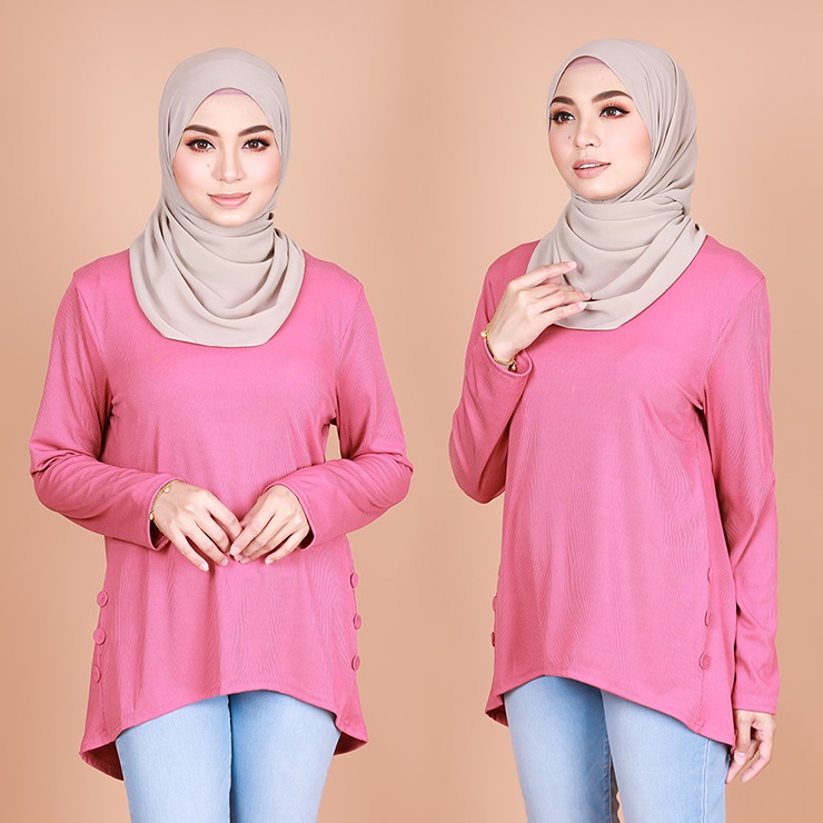 QA-820 LOW BASIC BLOUSE PINK