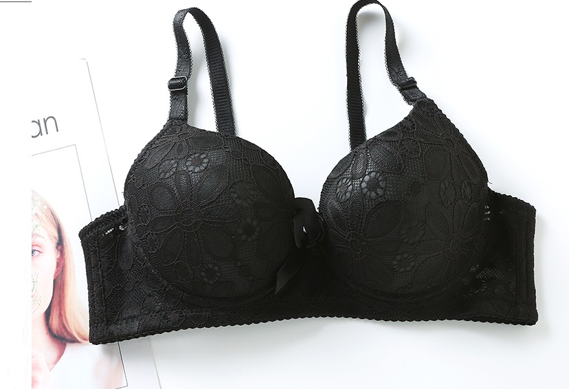 QA-837 LACE UNDERWIRE BRA BLACK