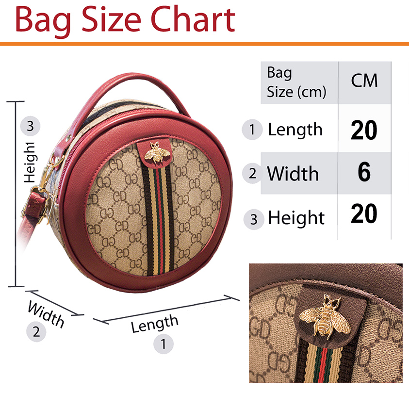 QA-861 - Stylish Round Sling Bag Pink