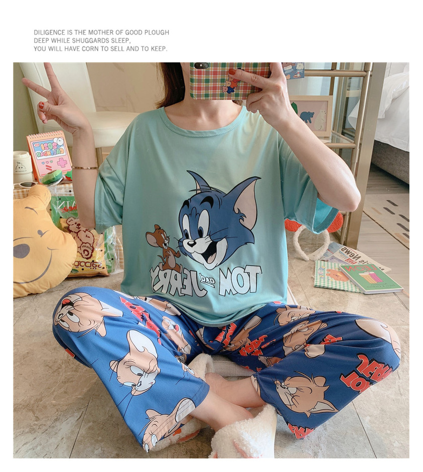 QA-886 Soft Comfy Short Sleeve Pyjamas 06