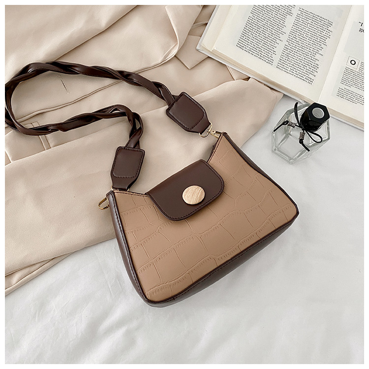 QA-894 Stylish Vintage Shoulder Bag Khaki