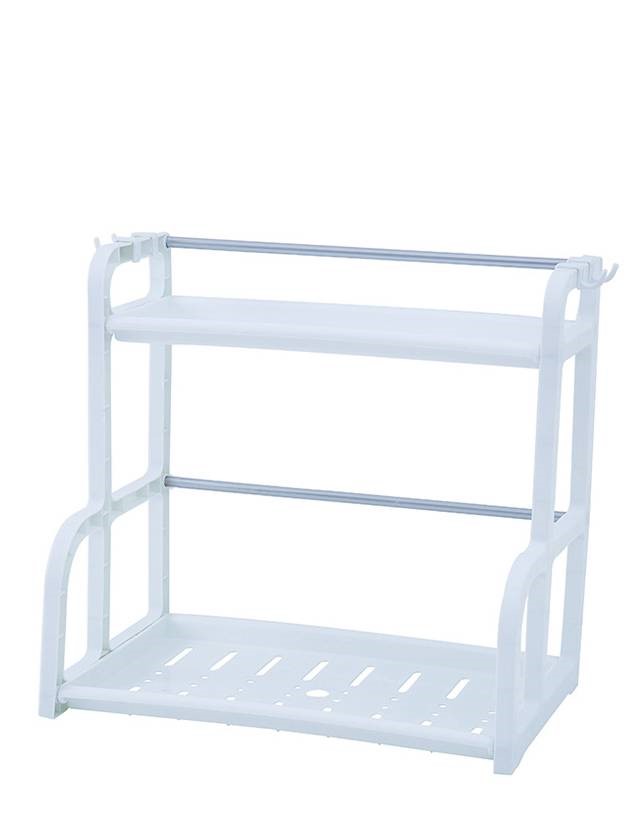 QA-901 Kitchen 2 Layer Seasoning Shelf White