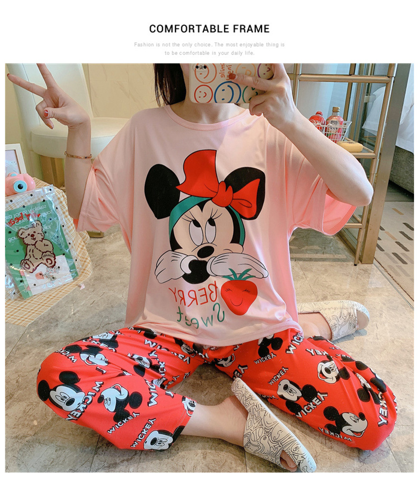 QA-886 Soft Comfy Short Sleeve Pyjamas 09