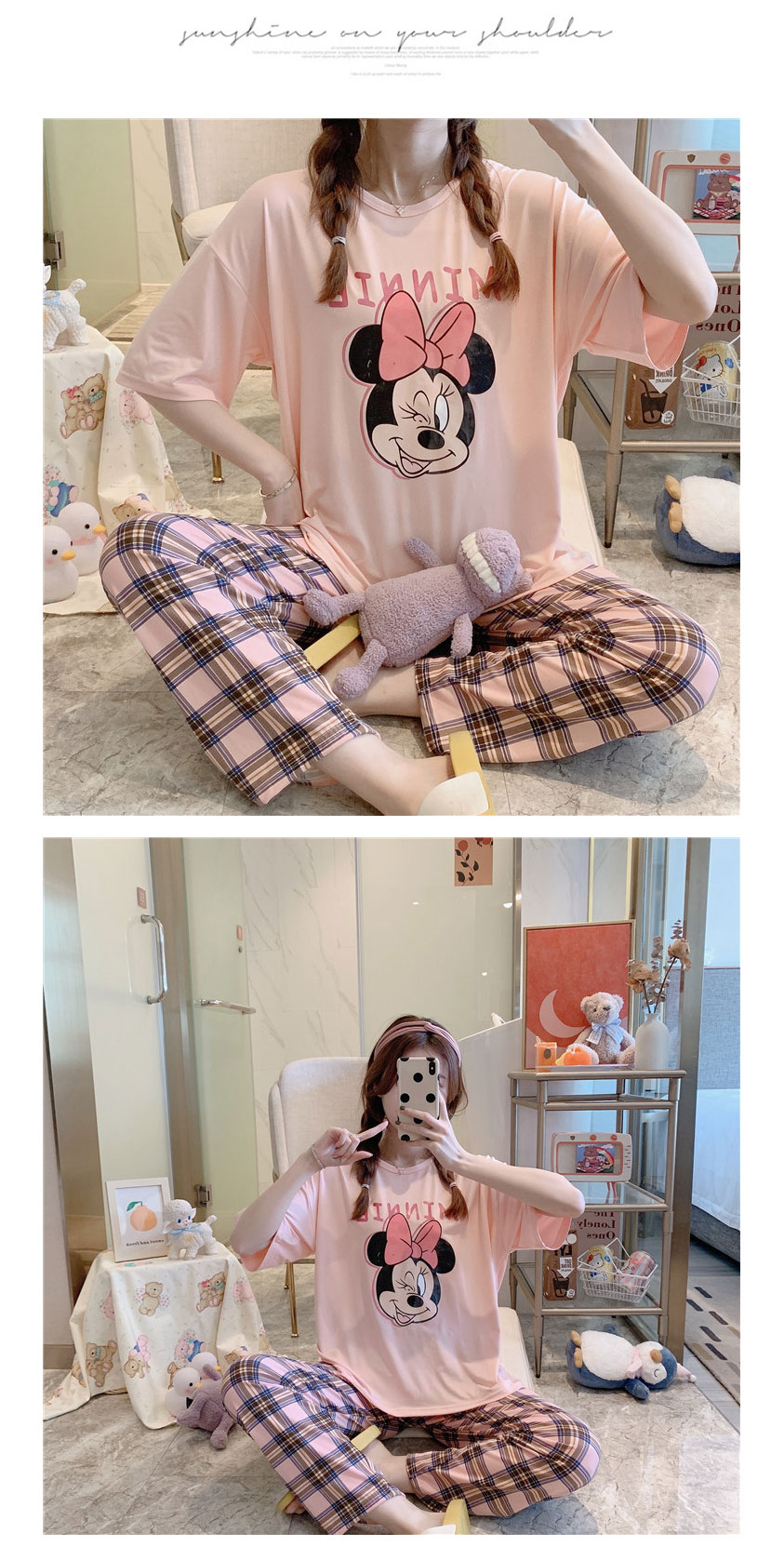 QA-886 Soft Comfy Short Sleeve Pyjamas 14